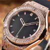 33 mm Lady luksus zegarek klasyczne modne kobiety kwarcowe Wodoodporne zegarki gumowe pasa Diamentowe zegarki 510249k