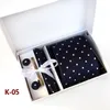 Бабочка мужской галстук подарочный набор мода Paisley Square Schcufflinks Set Sets Business Dress Wedding Suit аксессуары