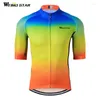 Kurtki wyścigowe Jersey Men 2023 Rowerowe rowerowe ubrania rower rowerowy ropa ciclismo maillot mtb sportowy koszulki czerwone zielone