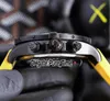 44mm Avenger Hurricane Cronografo al quarzo Orologio da uomo XB1210E4.BE89 Quadrante nero Cassa in acciaio PVD nero Cronometro Nylon Cinturino in caucciù giallo PureTime PTBE C142B1