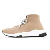 Topkwaliteit heren snelheid trainer sokschoenen drievoudige zwarte veter beige witte helder zool splitter rode graffiti groene runnning sneakers lunner outdoor