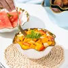Bowls Nordic Luxury Ceramic Bowl Plate Set Tableware Creative Salad Vegetable Fruit Dessert Noodle Crockery 8 Inch