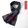 Scarves Classic Business Scarf Men Cashmere Winter Warm Vintage Plaid Shawl Long Pashmina Designer Gifts