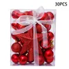 Party Decoration Christmas Tree Balls PVC 30Pcs/Set 30mm Xmas Ball Bauble Hanging Home Ornament Decor