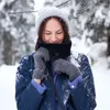 Taille Unterstützung Winter Unisex Warm Gestrickte Ring Schal Snood Schals Dame Wolle Wärmer Baumwolle Hals