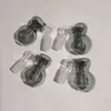 14mm 18mm multifunktionsglas glödlampa askfångare skål för vattenpipor kalebass perkolator Två fog storlek