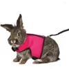 犬の首輪ペットハムスターペットアクセサリーベルトのリードセットのためのリーシュの小さな動物のベストと柔らかいハーネスメッシュソフトハーネス