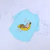 Designers Chien Vêtements Pour Unisexe Printemps Été Luxurys Vêtements Pour Animaux De Compagnie Coton T-shirt Loisirs Casual Banane À Manches Courtes Chien Manteaux