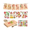 Christmas Decorations Pouch Party Supplies Gift Biscuit Packing Label Stickers Xmas Tags Kraft Paper Bag Bags