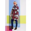 Femmes mélanges espagnol automne et hiver femmes rétro plaid silhouette double boutonnage manteau 221231