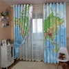 Curtain Window Blackout Luxury 3D Curtains For Bedroom Living Room Wall Decor Silk