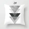 Pillow Black And White Geometric Decorative Pillowcases Polyester Throw Case Striped Covers For Car Home Decor 45 45cm