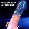 Extensions Penis Sleeve Extender Delay Ejaculation Reusable Soft Flexible Enlarger Cover Adults Sex Toys for Men Dick OAVD