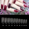 False Nails 500pcs/pack Acrylic OVAL Round Shapes Nail Tips Full Cover French Fake Art Tools