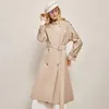 Automne femmes trench manteaux concepteur de luxe femmes coupe-vent corps lettre imprimer veste lâche ceinture manteau femme décontracté longs tranchées manteau A11