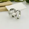 Love G Ring Designer Heart Band Rings for Women Mens 보석류 럭셔리 패션 유니니스 렉스 골드 실버 로즈 색상 스테인리스 스틸 레이디 파티 5-12