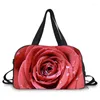 Duffel Bags Bag Travel Colorful Flower Rose Tulip Print For Men Women Valise Sport Gym Deportivas