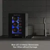 와인 랙 및 온도 제어 기능이있는 Ionchill 6-Bottle Wine Cooler 13 리터 미니 냉장고
