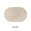 Corn fur woven Dining Table Mat Heat Bowl Placemat Round Coasters Coffee Drink Tea Pads Cup Table Placemats 0103