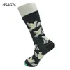 Chaussettes pour hommes Hommes Colorful Happy Casual Crew Cotton Pour toutes les saisons Grande taille EUR39-46 ou US7-10.5