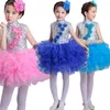 Stage Wear Filles Princesse Fantaisie Danse Robe Enfants Salle De Bal Jazz Hip Hop Robes Balle Fête Fille Paillettes Halloween Tenues De Noël