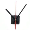 壁の時計10セットサイレントラージクォーツ時計の動きメカニズムブ​​ラックレッドハンド修理ツールパーツキットDIYセット9/12/17/20 /24mm