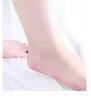 Anklets S925 Sterling Silver Gypsophila Anklet Korean Style Simple Student Cold Wind Ankle Chain Personality Girlfriend