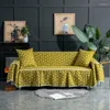 Tampas de cadeira Capa de sofá de linho de algodão Simples Modern Antifouling Couch Floral Floral Sala de Living Wave Point HSN-10