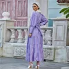 Ethnic Clothing 2023 Women Abaya Dubai Muslim Fashion Puff Sleeve Cotton Maxi Dresses Vestidos Female Turkey Kaftan Robe Islam Longue Y1382