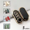 3buttons TPU Car Flip Key Cover для Fiat Ducato 500 500L Panda Grande Punto Lancia Musa Auto Shell FOB Accessories