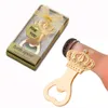 Gold Crown Bottle Openers с подарочной коробкой свадебной сувениры для декорации по случаю дня рождения детского душа RRA954