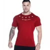 T-shirt da uomo 2023 T-shirt da palestra estiva T-shirt da uomo di marca di tipo grande Bodybuilding Fitness Asciugatura rapida Manica corta da corsa