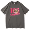 Heren t-shirts Ik hou van capybaras print mannen vrouwen mode casual losse t-shirts crew nek hiphop man grappige t-shirt mannelijke tee shirt mannelijke streetwear t230103