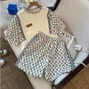 Moda Bayan Eşofman Kısa Kollu T-Shirt Bayan Yaz Şort Tatil Gündelik Giyim Iki Parçalı Set Genç Kadın Spor
