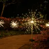 Nattljus Solar Outdoor Decorative 1 Pack Firework Garden med färgglada dekorationer för landskap