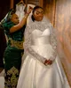 African 2023 Mermaid Wedding Dresses with Detachable Train Puffy Skirt High Neck Country Garden Royal Bridal Gowns Vestido De Novia