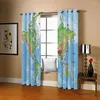 Curtain Window Blackout Luxury 3D Curtains For Bedroom Living Room Wall Decor Silk