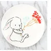 Plates 8 Inch Ceramic Dinner Dishes & Animal Pasta Steak Dessert Fine Bone China Kitchenware