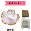 Bowls 1PC Small Glass Bowl With Beautiful Cherry Blossom Pattern Can Be Used For Salad Fruit Vinegar Seasoning Japanese Tableware