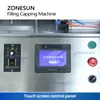 ZONESUN Automatic Vial Liquid Filling and Capping Machine Cosmetic Essential Oil Perfume Eyedrop Dropper Bottles ZS-AFC7