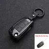 Custodia protettiva per chiave auto in silicone ABS in fibra di carbonio per Audi A3 A4 A5 C5 C6 8L 8P B6 B7 B8 C6 RS3 Q3 Q7 TT 8L 8V S3 keychain2537