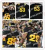 American College Football Wear Custom Iowa Hawkeyes College Football Jersey 55 Jeremiah Pittman 98 Chris Reames Noah Shannon Louie Stec John Wagoner Dominic Wisem