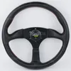 14inch 350mm JDM Spoon Black Deep Dish Leather Racing Sport Steering Wheel