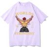 T-shirt da uomo Anime Uomo Donna Cartoon Graphic Tees Mens FASHION Vintage Tshirt Baki The Grappler Yujiro Hanma Woelds Strongest Print T-shirt T230103