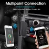 Kit mains libres Bluetooth pour voiture, récepteur Bluetooth 5.0, prise Jack 3.5mm, adaptateur récepteur Audio AUX Portable J20