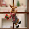 Decorações de Natal 1pc Comprimento de varejo 18 cm Presentes de Natal Arexos pendurados Ornamentos Papndentes de Papai Noel Drop para casa