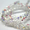 Bijoux bricolage Crystal Tec Korea Perles l￢ches Fabricants Bicones ￠ facette en vrac color￩ 3 4 6 8 10 mm Taille de couleur personnalis￩e Bracelet DIY V￪tements accessoires