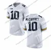 American College Football Wear 2019 Michigan Wolverines # 2 Shea Patterson 10 Dylan McCaffrey Devin Bush 3 Rashan Gary Peppers Brady Woodson White Navy Blue 150TH Jer