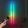 Golvlampor Lyxig LED -atmosfär Remote Control RGB Lamp Modern Simple Corner Magic Color Pography Fill Light Room Decor