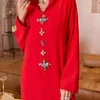 Ubranie etniczne Ramadan Eid Kaftan Dubai muzułmański z kapturem Abaya Turcja Arabska Islamska sukienka dla damskiej kaftan marocain szatę femme muzulmane